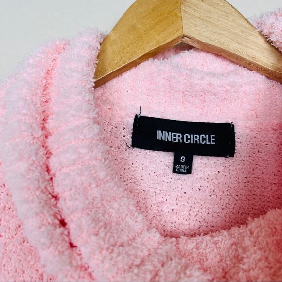 INNER CIRCLE Pink Turtleneck Long Sleeve Super Soft Knit Sweater SMALL NWT Plush - Picture 2 of 4